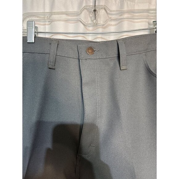 Wrangler Mens Gray Classic Fit Inseam Waist Polyester Vintage Retro Cowboy Wear - Picture 2 of 7